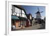 Danish-Styled Street and Windmill-Stuart Black-Framed Photographic Print