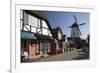 Danish-Styled Street and Windmill-Stuart Black-Framed Photographic Print