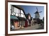 Danish-Styled Street and Windmill-Stuart Black-Framed Photographic Print