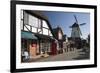 Danish-Styled Street and Windmill-Stuart Black-Framed Photographic Print