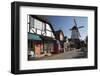 Danish-Styled Street and Windmill-Stuart Black-Framed Photographic Print