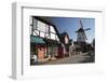 Danish-Styled Street and Windmill-Stuart Black-Framed Photographic Print