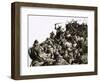 Danish Vikings Attack the British Forces under King Alfred-C.l. Doughty-Framed Giclee Print