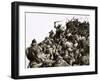 Danish Vikings Attack the British Forces under King Alfred-C.l. Doughty-Framed Giclee Print