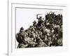 Danish Vikings Attack the British Forces under King Alfred-C.l. Doughty-Framed Giclee Print