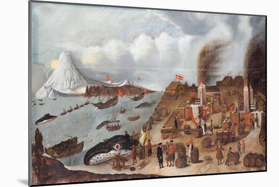 Danish Whaling Station, 1634-Abraham Speeck-Mounted Giclee Print