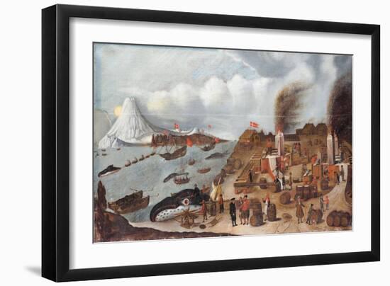 Danish whaling station, 1634-Abraham Speeck-Framed Giclee Print