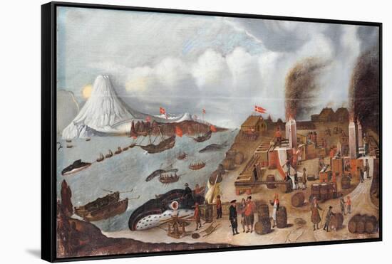 Danish whaling station, 1634-Abraham Speeck-Framed Stretched Canvas