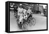 Danish Women Cyclist-null-Framed Stretched Canvas