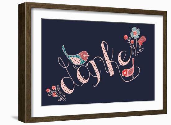 Danke-null-Framed Giclee Print