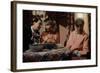 Danny Aiello and Mia Farrow RADIO DAYS, 1987 directed by Woody Allen (photo)-null-Framed Photo