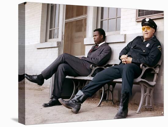 Dans la chaleur by la nuit, IN THE HEAT OF THE NIGHT by Norman Jewison with Sidney Poitier, Rod Ste-null-Stretched Canvas