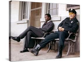 Dans la chaleur by la nuit, IN THE HEAT OF THE NIGHT by Norman Jewison with Sidney Poitier, Rod Ste-null-Stretched Canvas