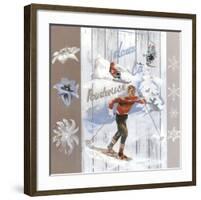 Dans La Poudreuse-Lizie-Framed Art Print