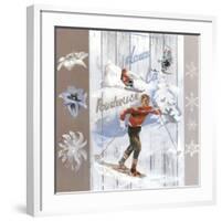 Dans La Poudreuse-Lizie-Framed Art Print