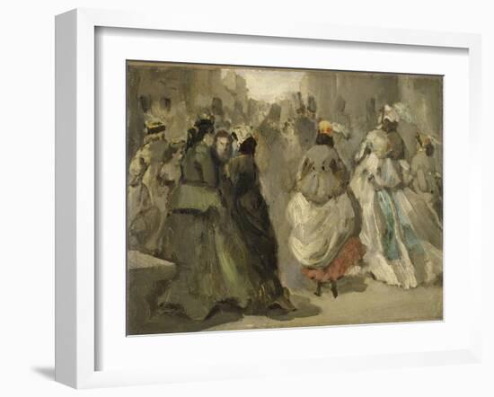 Dans la rue-Constantin Guys-Framed Giclee Print