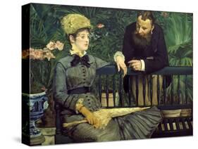 Dans la Serre (In the Winter Garden), 1879-Edouard Manet-Stretched Canvas