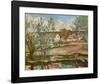 Dans la Vallee de l'Oise-Paul Cézanne-Framed Art Print