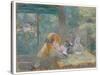 Dans la véranda, 1884 by Berthe Morisot-Berthe Morisot-Stretched Canvas