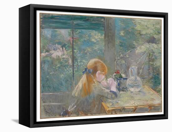 Dans la véranda, 1884 by Berthe Morisot-Berthe Morisot-Framed Stretched Canvas