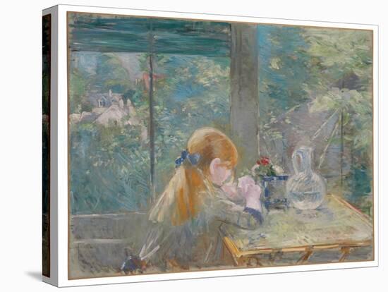 Dans la véranda, 1884 by Berthe Morisot-Berthe Morisot-Stretched Canvas