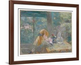 Dans la véranda, 1884 by Berthe Morisot-Berthe Morisot-Framed Giclee Print