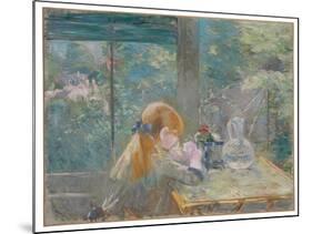 Dans la véranda, 1884 by Berthe Morisot-Berthe Morisot-Mounted Giclee Print