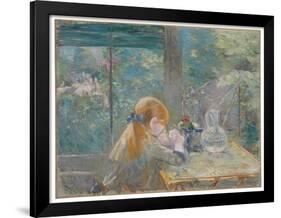 Dans la véranda, 1884 by Berthe Morisot-Berthe Morisot-Framed Giclee Print