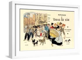 Dans la Vie, c.1900-Th?ophile Alexandre Steinlen-Framed Art Print