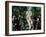 Dans Le Jardin D'ete. (Des Familles Endimanchees En Promenade, Autour D'une Statue, a Saint Petersb-Sergei Yurevich Sudeikin-Framed Giclee Print
