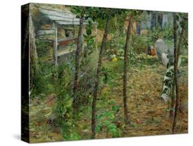 Dans le jardin-In the garden,1885 Canvas, 73 x 92 cm Inv.982.7.1.-Charles Angrand-Stretched Canvas