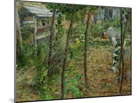 Dans le jardin-In the garden,1885 Canvas, 73 x 92 cm Inv.982.7.1.-Charles Angrand-Mounted Giclee Print