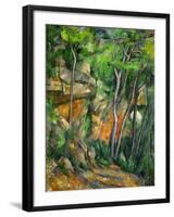 Dans le parc de Chateau-Noir (in the Park).-Paul Cezanne-Framed Giclee Print