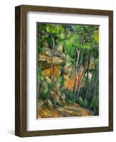 Dans le parc de Chateau-Noir (in the Park).-Paul Cezanne-Framed Giclee Print