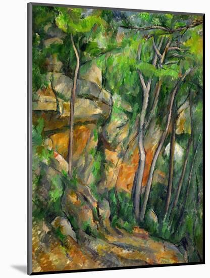 Dans le parc de Chateau-Noir (in the Park).-Paul Cezanne-Mounted Giclee Print