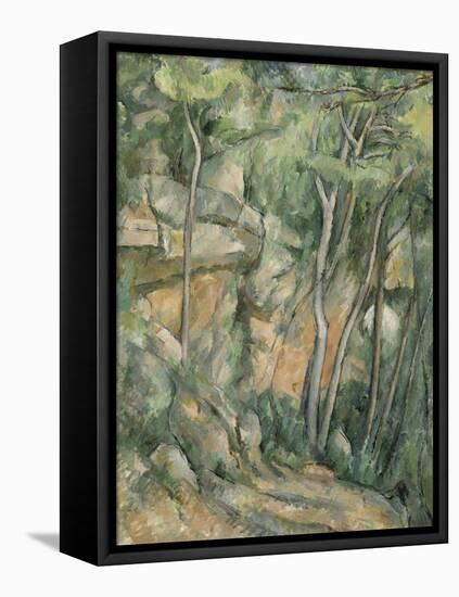 Dans le parc de Château-Noir-Paul Cézanne-Framed Stretched Canvas