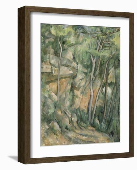 Dans le parc de Château-Noir-Paul Cézanne-Framed Giclee Print