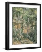 Dans le parc de Château-Noir-Paul Cézanne-Framed Giclee Print