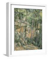 Dans le parc de Château-Noir-Paul Cézanne-Framed Giclee Print