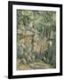 Dans le parc de Château-Noir-Paul Cézanne-Framed Giclee Print