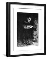 Dans Les Cendres, C1870-1930-Paul Albert Besnard-Framed Giclee Print