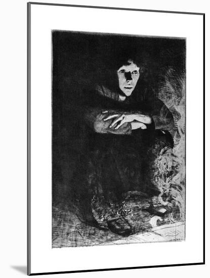 Dans Les Cendres, C1870-1930-Paul Albert Besnard-Mounted Giclee Print