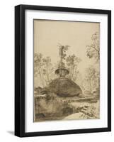 Dans les jardins de Bomarzo-Bartholomeus Breenbergh-Framed Giclee Print