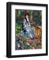 Dans Les Roses, 1882-Pierre-Auguste Renoir-Framed Giclee Print