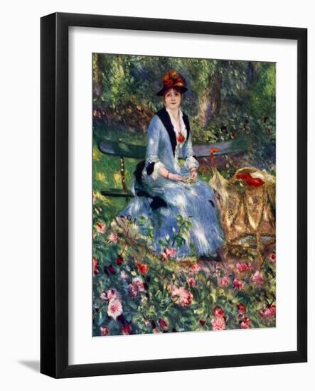 Dans Les Roses, 1882-Pierre-Auguste Renoir-Framed Giclee Print