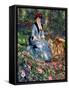 Dans Les Roses, 1882-Pierre-Auguste Renoir-Framed Stretched Canvas