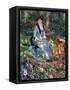 Dans Les Roses, 1882-Pierre-Auguste Renoir-Framed Stretched Canvas