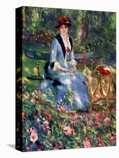 Dans Les Roses, 1882-Pierre-Auguste Renoir-Stretched Canvas