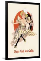 Dans Tous les Cafes: Quinquina Dubonnet-Jules Ch?ret-Framed Art Print