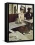 Dans Un Caf‚, Dit Aussi L'Absinthe (In a Caf‚, also Called Absinthe)-Edgar Degas-Framed Stretched Canvas